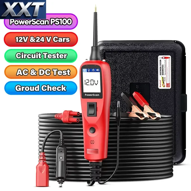 XXT Official Store PowerScan PS100 Car Circuit Scan Automotive Battery Tester Electrical System AC DC Voltage