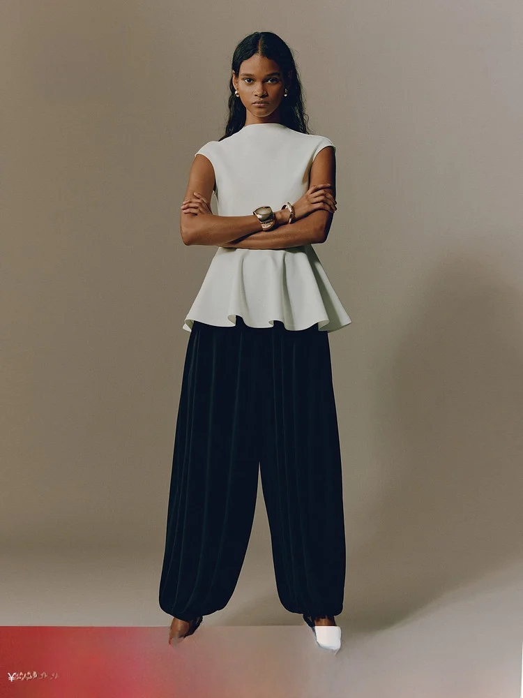 

Новая весенняя женская юбка-миди в римском стиле с асимметричным подолом, модель 320236 H&M, простая, универсальная, облегающая, повседневная, из полиэстера и спандекса.