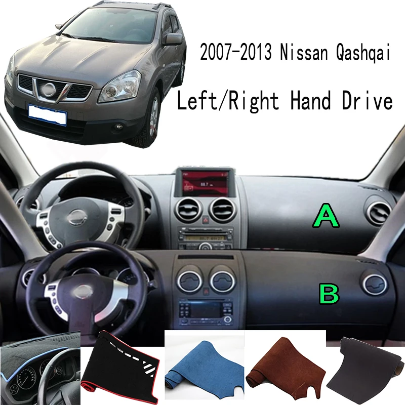 

For 2007-2013 Nissan Qashqai+2 J10 Accessories Dashboard Cover Instrument Panel Dash Mat Dashmat Protective Pad