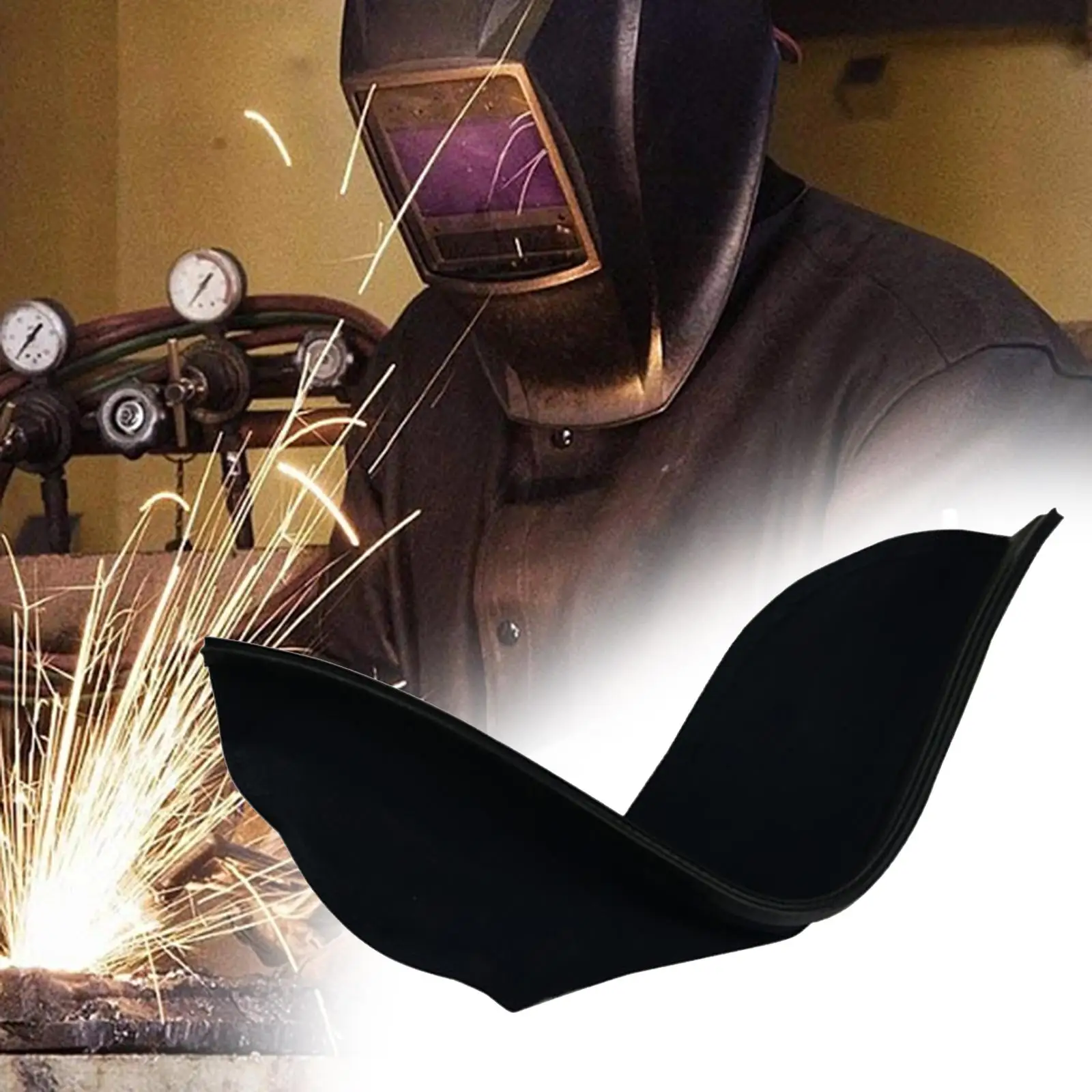 

Welding Helmet Bib Welder Bib Professional Compatible for Most Welding Helmets Scarf Welding Face Bib for Welding Sandblasting