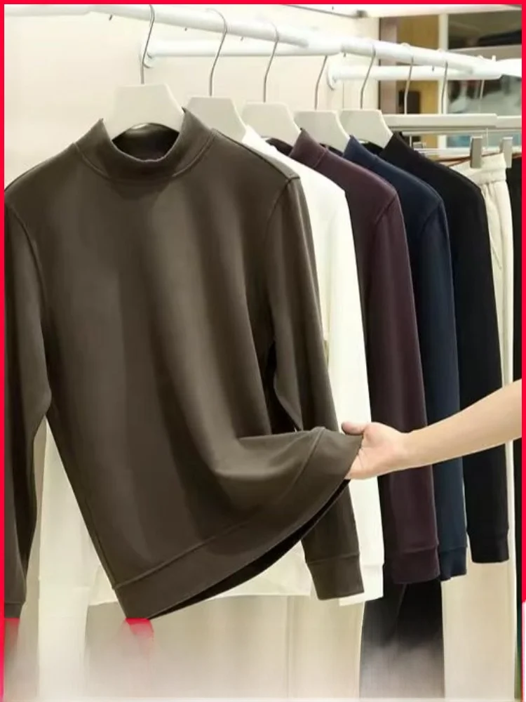 

Мужская толстовка Ele с высоким воротником, базовая модель, в премиальных расцветках, осенне-зимняя, термо, стандартный крой, с длинным рукавом