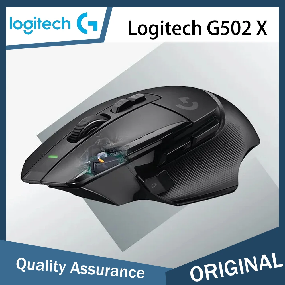 ماوس الألعاب اللاسلكي Logitech G502 X Lightspeed - مفاتيح ميكانيكية بصرية هجينة من LIGHTFORCE، مستشعر ألعاب HERO 25K، متوافق #1