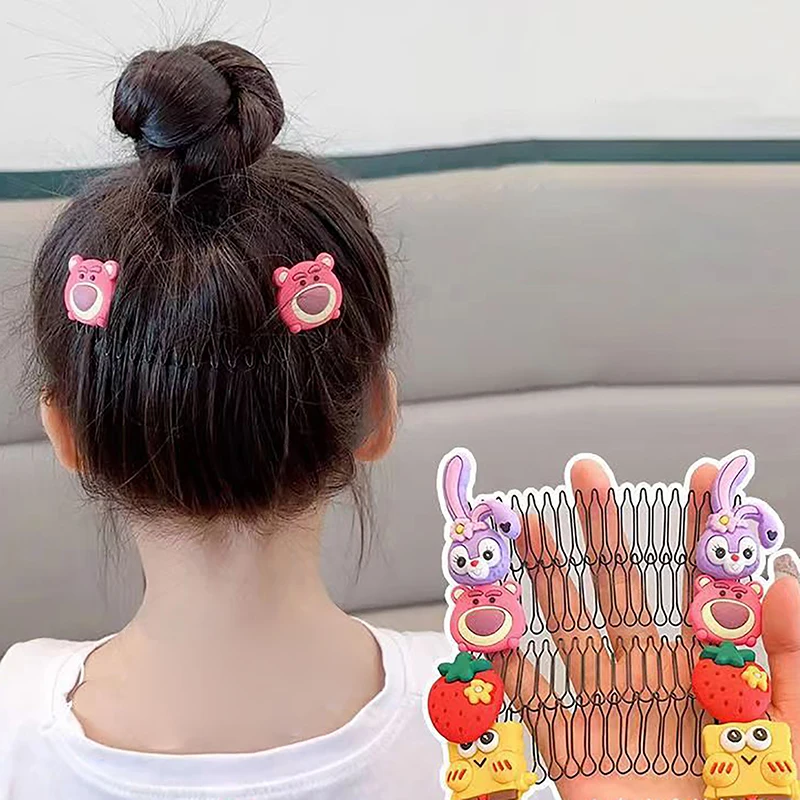 Cute Disney Hair Accessories Hair Comb Invisible Hairband Stretch Hair Comb Hair Holder For Women Girl