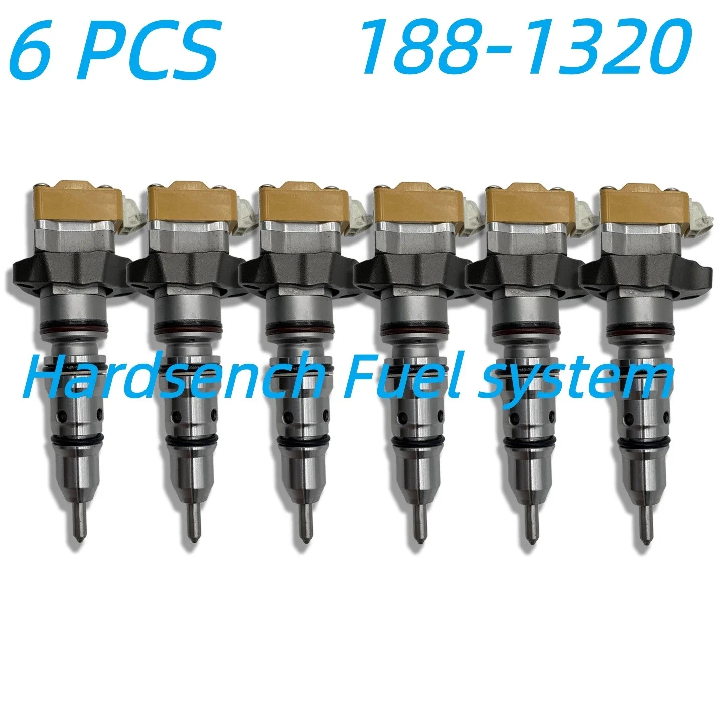6PCS 188-1320 1881320 Common Rail Fuel Injector for 3126B 3126E Diesel Injection Valves