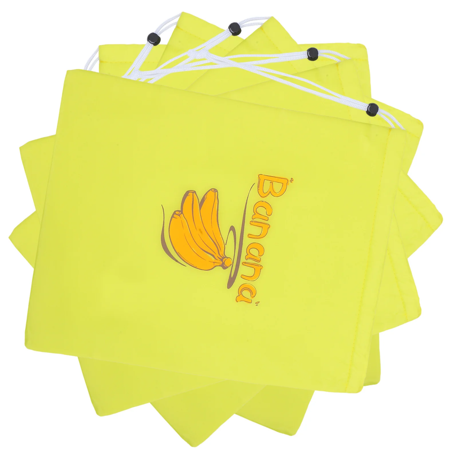 

5pcs Fruits Fresh Keeping Drawstring Bag Reusable Insulated Pouch For Vegetables Bananas Food Storage Portable Grocery Carrier