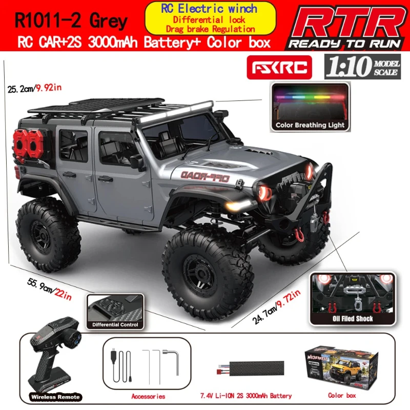 

【In Stock】R1011-2 Remote Control 1:10 Dumbo Remote Control Version High-Endoff Road Vehicle The Second Generation Remote Car