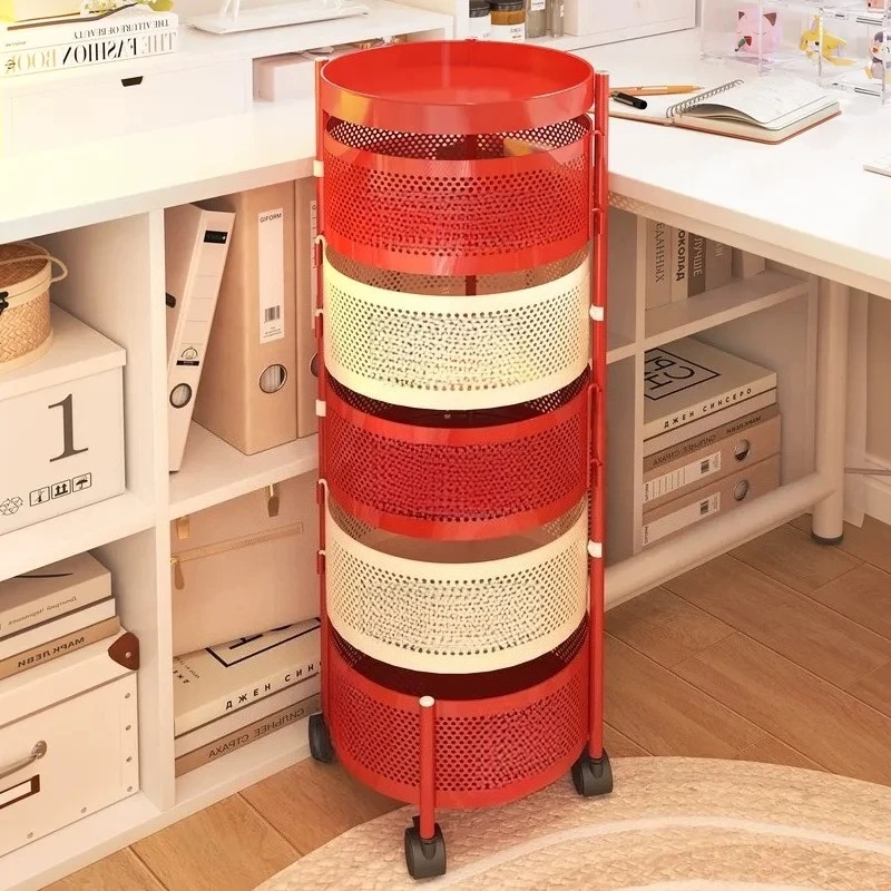 For Dopamine Rack Multi Layer Cosmetics Organizer Multifunctional Crevice Floor Integrated Rotatable Trolley Fruit Vegetable