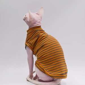 DUOMASUMI Summer Cat Vest for Hairless Breeds - Stretch Cotton & Ultra-Soft Cooling Top for Sphynx, Devon Rex& Abyssinian Cats 12 best sales cat vest - №9
