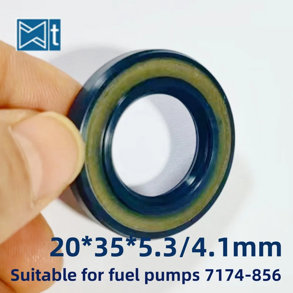 High quality shaft oil seal 20*35*5.3/4.1mm NBR fuel pump 7174-856 sealed tractor accessories 9001:200