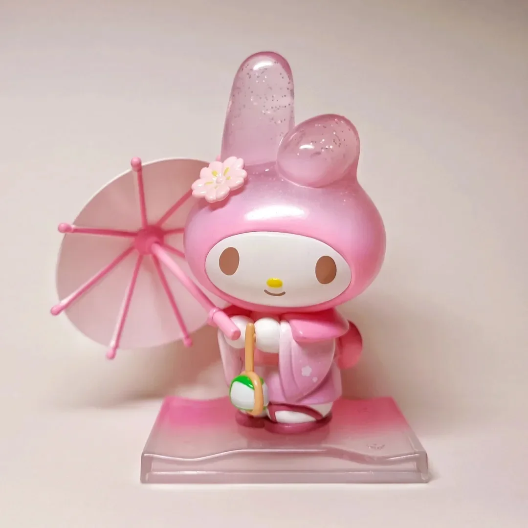 Sanrio Blossom & Wagashi Series Blind Box Toys Cute Kuromi My Melody  Action Anime Figure Model Mystery Box Suprise Gift