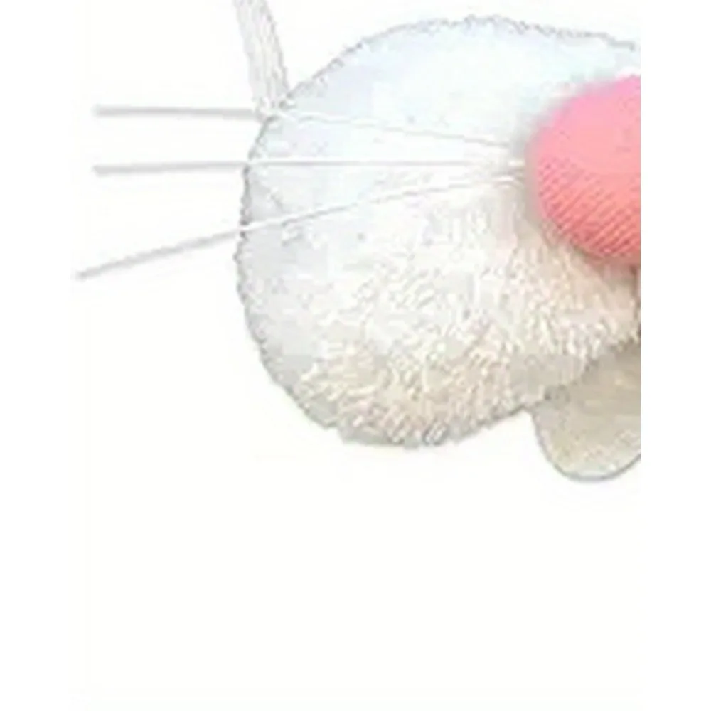 PESENARPlush Bunny Nose Suministros para fiesta de Pascua Accesorios para disfraces de Halloween Blanco Rosa