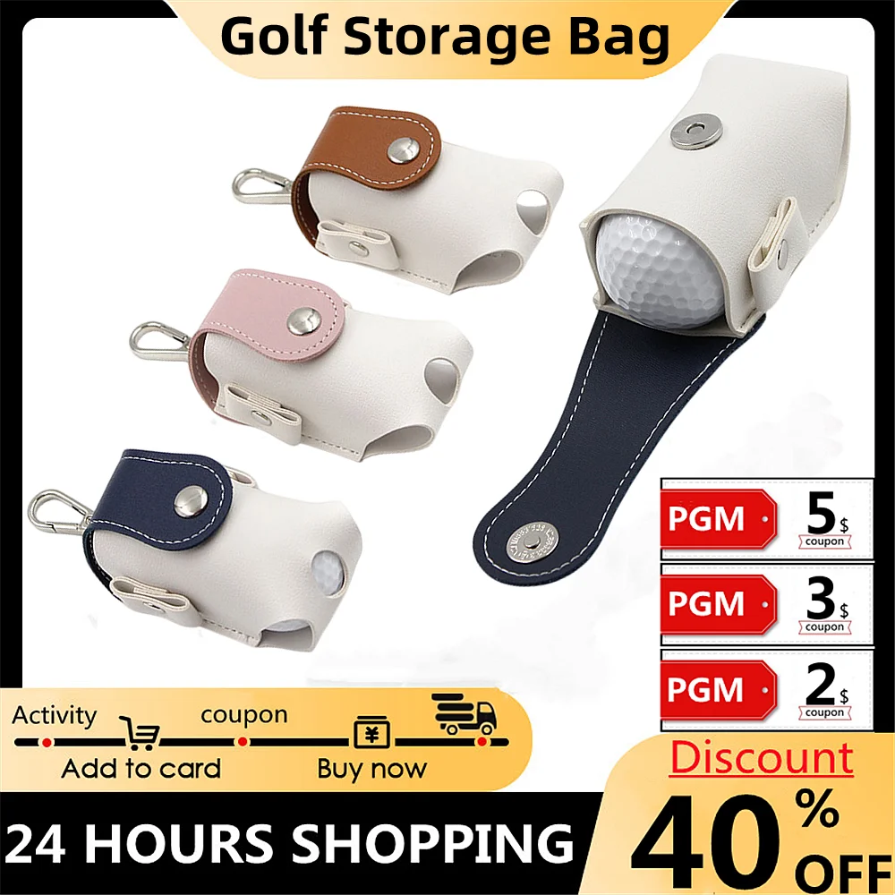 Golf Storage Bag Ball Nail Storage Holster Outdoor Golf Sports Mini Waist To Carry Convenient Suitable For Game Practice To Give