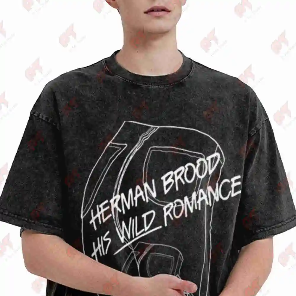 Herman Brood Wild Romance Ariola Vintage Washed Tee Pure Cotton T-Shirt