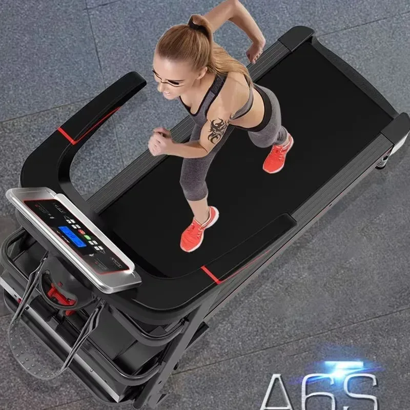 The New Home Treadmill Weight Loss Can Massage Electric Walker Full Folding Mini Fitness Equipment Exercise Machine Black