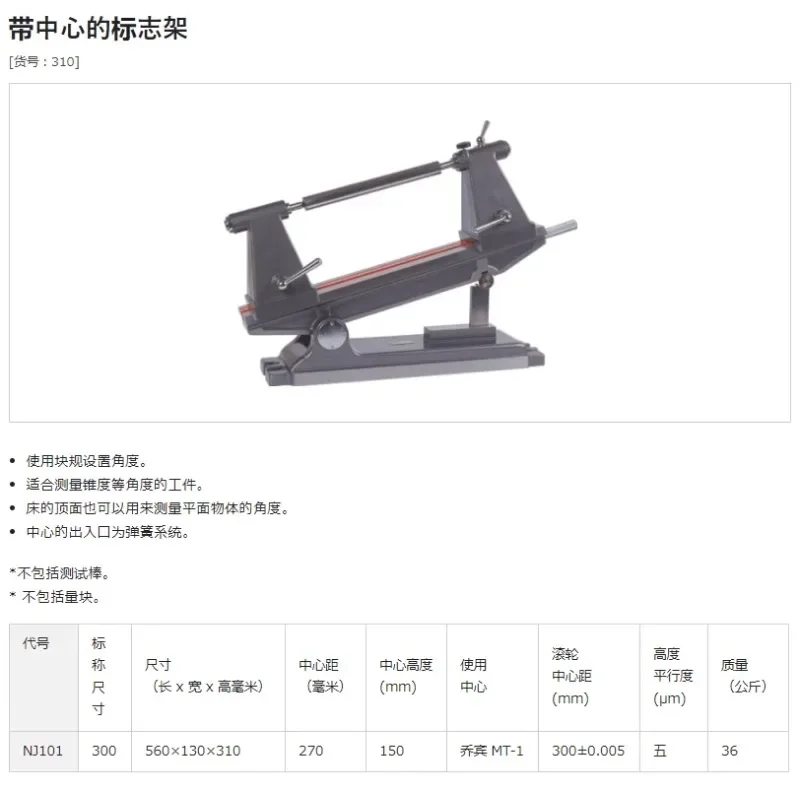 Japan, with center marker stand angle tester NJ101