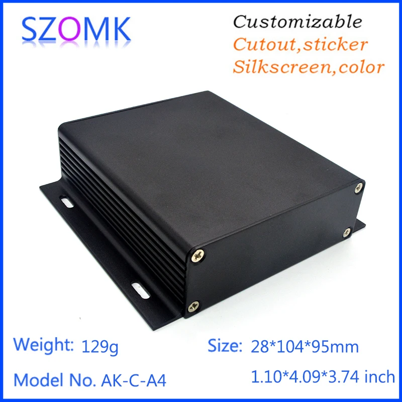 Aluminum case for electronics project box (4Pcs) 28*104*95mm aluminum equipment case wall enclosure outlet boxes