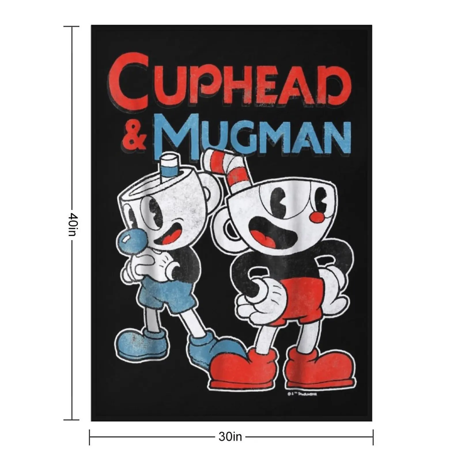 Cuphead Mugman Dynamic Duo Graphic T shirt Throw Blanket Blankets For Bed Baby For Sofa Thin Loose Blankets