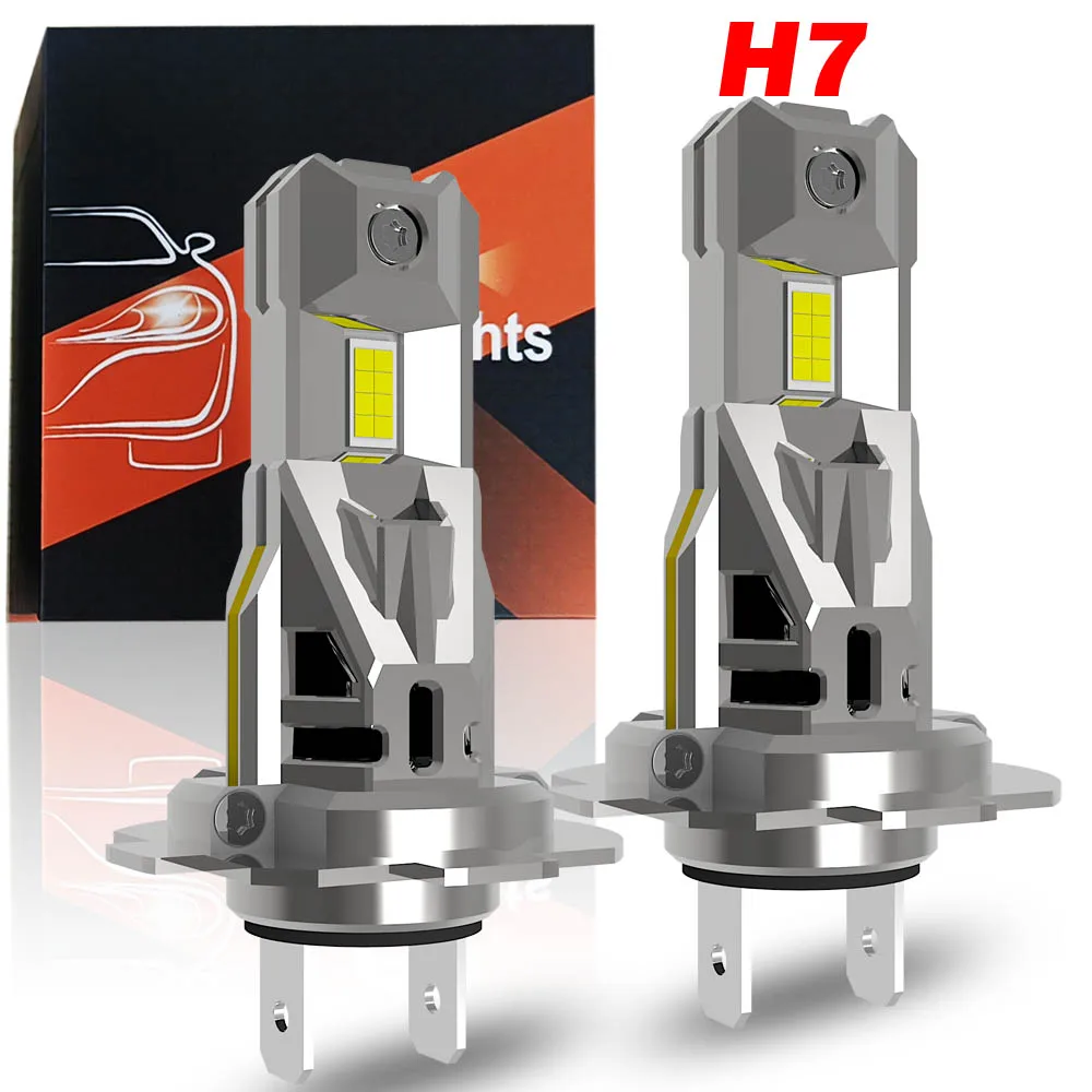 2pcs H7 PX26d Led Headlight 12v 55W H18 PY26d-1 High Power Auto Bulbs Super Bright Powerful Car Turbo Diode White Moto Fog Lamp