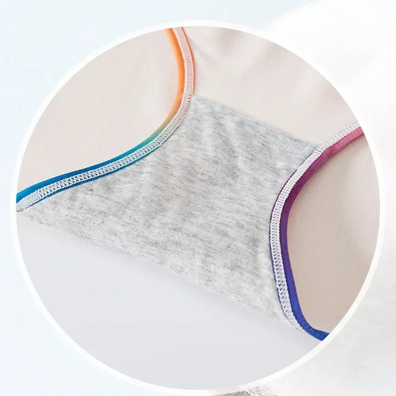 코튼 팬티 여성 섹시한 편지 벨트 속옷 간단한 스타일 중반 허리 팬티 통기성 팬티 여성 소프트 친밀한 란제리