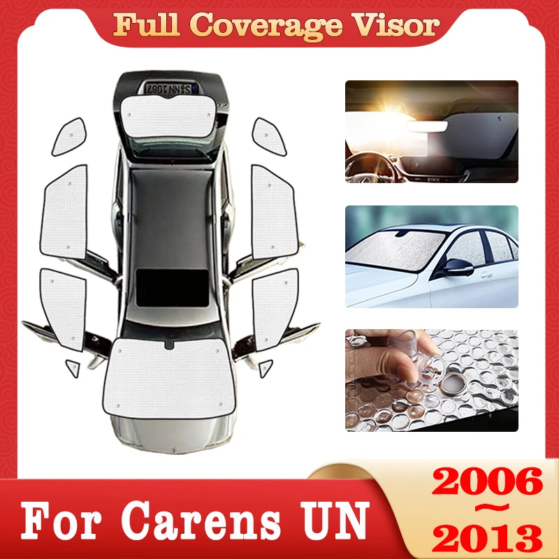 Car Full Coverage Sunshade For Kia Carens UN Rondo Rondo7 2006~2013 2010 2011 Windshields Pad Side Window Visors Car Accessories