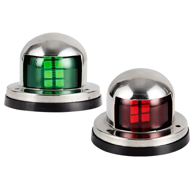 

P66 Waterproof Marine LED Navigation Light Red & Green for Boat Yacht Bow Stainless Steel