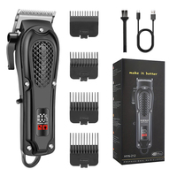 Professional Barber Electric Hair Trimmer Rechargeable Cordless Beard Shaver Men Powerful Electric Hair Clipper Trimming Tool