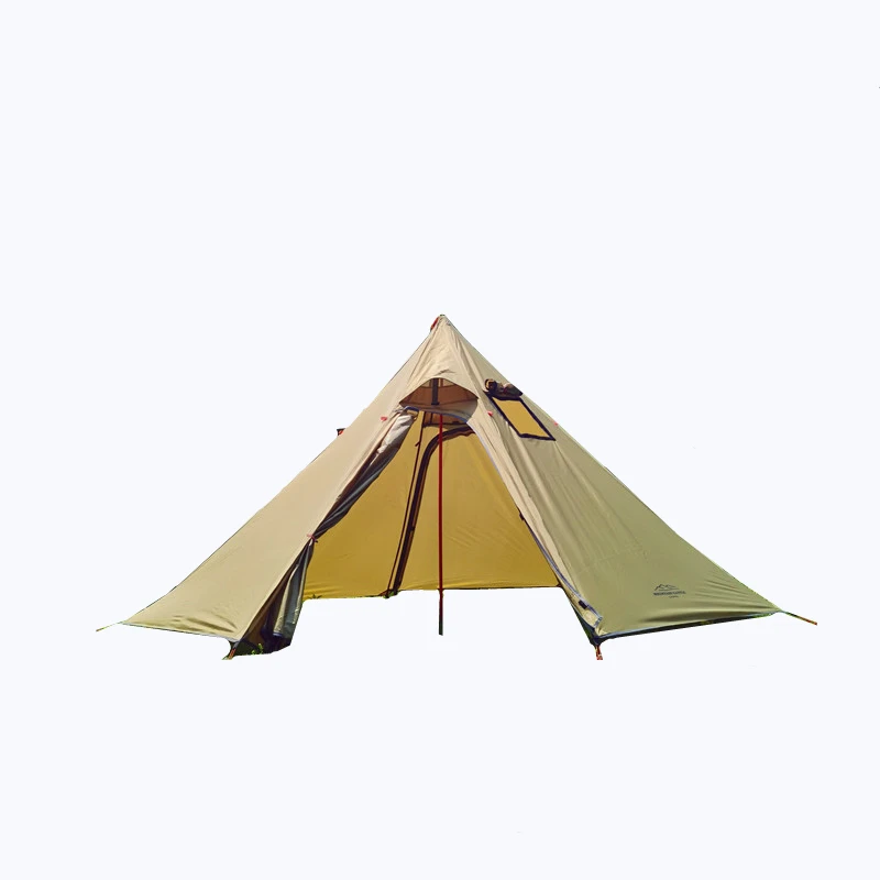 

ZJW STLF High Quality Hot Selling TX320 Waterproof Stove Pyramid Ultralight Aluminium Rod Tipi Tent Teepee With Stove Jack Winte
