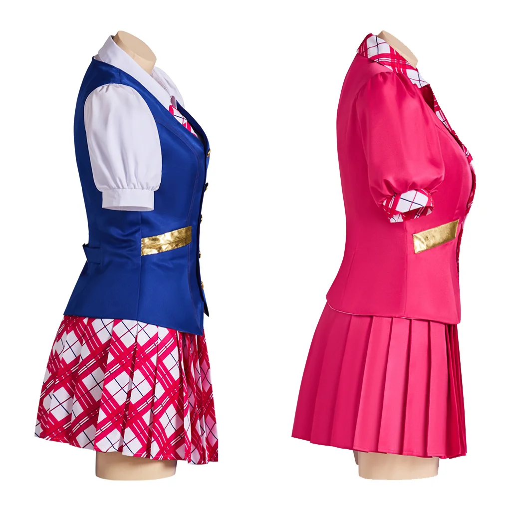 Film Prinses Delancey Sophia Cosplay Jurk Blair Roze Jk Uniform Top Rokken Carnaval Party Halloween