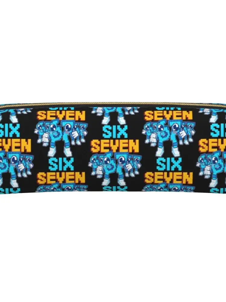 Mignon volez un Brainrot Six Seven 67 italien Brainrot étuis à crayons de jeu pochette à crayons boîte à stylos sac pour enfants fournitures scolaires papeterie