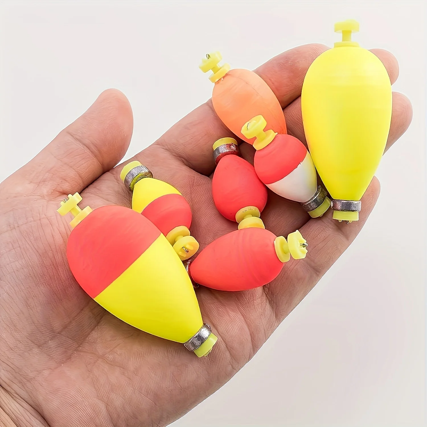 12pcs High sensitivity bullet type float EVA foam with counterweight with a lead pendant far throw Fishing float