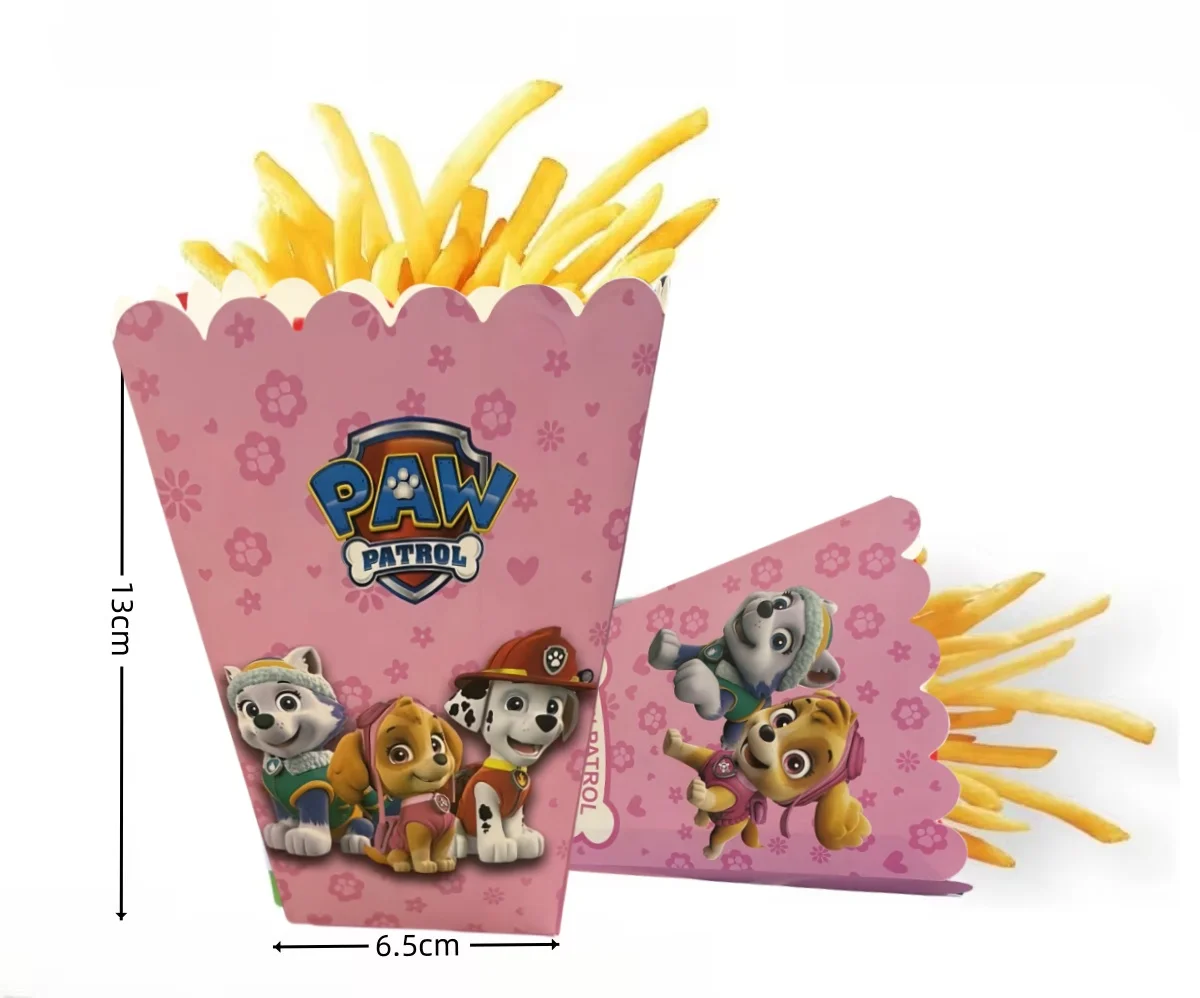 Paw Patrol Popcorn Box Geburtstag Party Dekor Skye Hund Geschenkbox Kekse Schokolade Pralinenschachtel Babyparty Kindergeschenke Partyzubehör – Detail 8