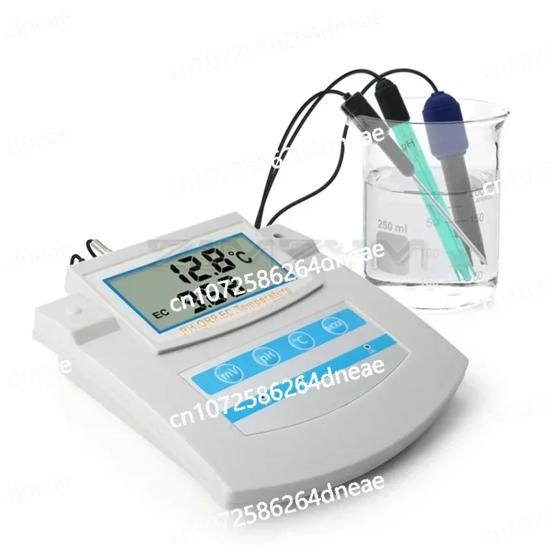 6 In 1 Water Quality Monitor PH ORP TDS EC CF Temperature Benchtop Tester Meter for Swimming Pool, Aquarium, Laboratory PHS-26C