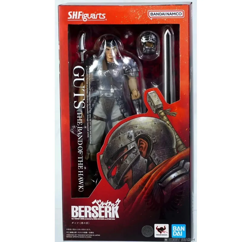 

Fast Shipping Bandai Anime BERSERK SHF GUTS (THE BAND OF THE HAWK)Original Model Toy Action Figure Collectible Ornament Children