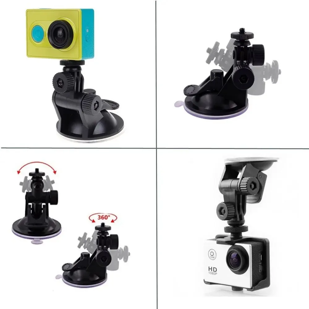 for Insta360 X3 X4 Accessories Car Bracket Glass Suction Cup Action Camera Sport Mount for Go Pro Hero 13 12 11 10 Accessories