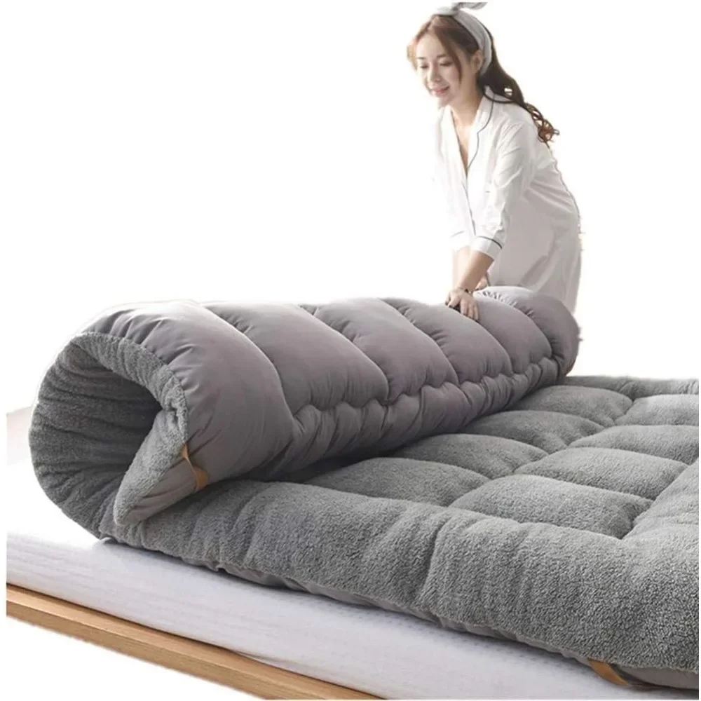 

Winter Thicken Floor Mattress Breathable Slow Rebound Japanese-Style Futon Tatami Mattress Foldable Portable Sleeping Pad