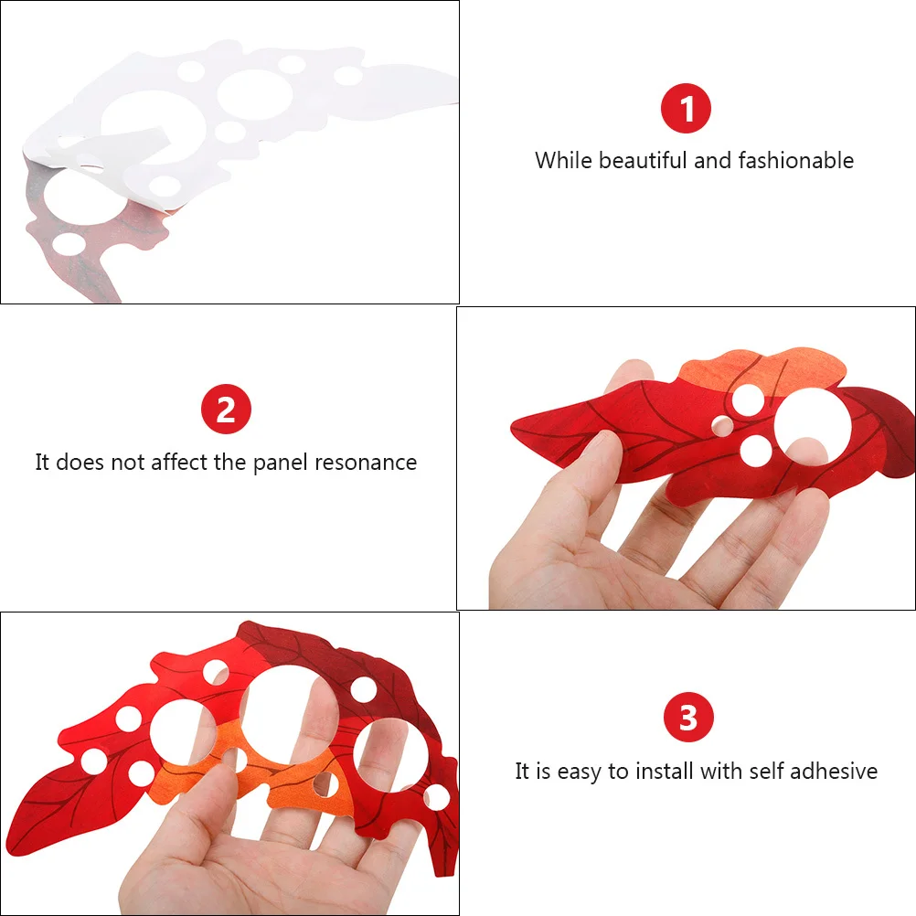 

2Pcs Guitar Pickguards Grape Leaf Shaped PVC Durable Easy to Stick on Guitars Guitar Pickguards Plastic Pick Guards