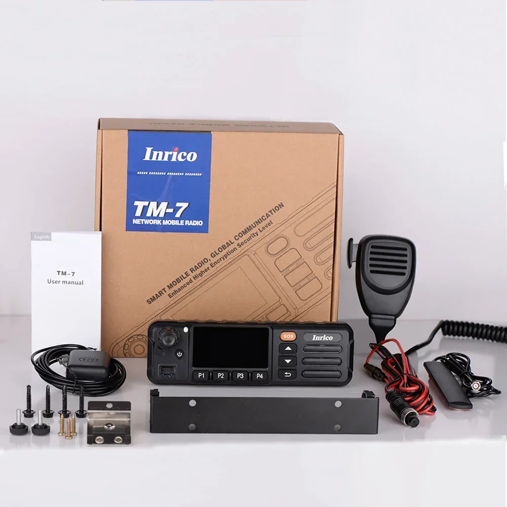 

Мобильная радиостанция Inrico TM-7P с сенсорным экраном, поддержкой сети 3G WCDMA, для использования в автомобиле.