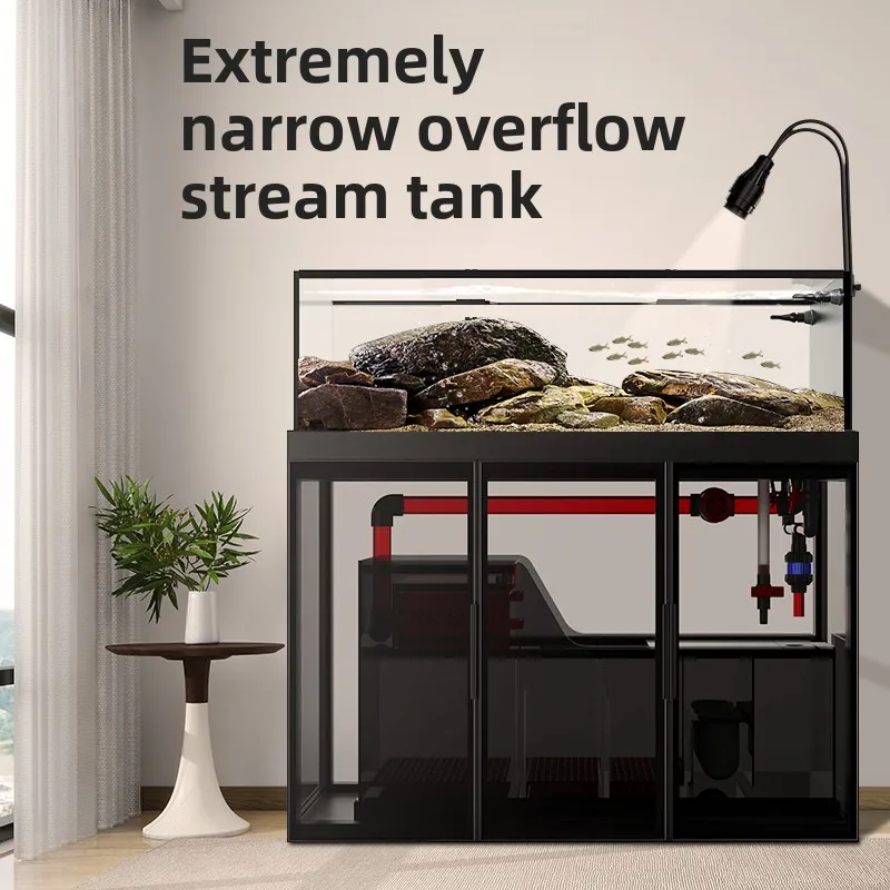 

XL Extremely narrow overflow stream tank ecological fish tank aquatic grass wild mining South American native tank screen