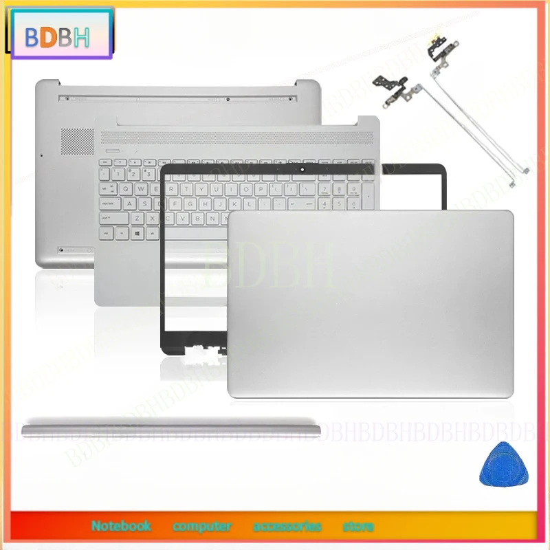 NEW For HP 15S-ER 15S-FR 15S-FQ 15-EF 15-DY TPN-Q222 Laptop LCD Back Cover Front Bezel Palmrest Bottom Case Keyboard Hinges