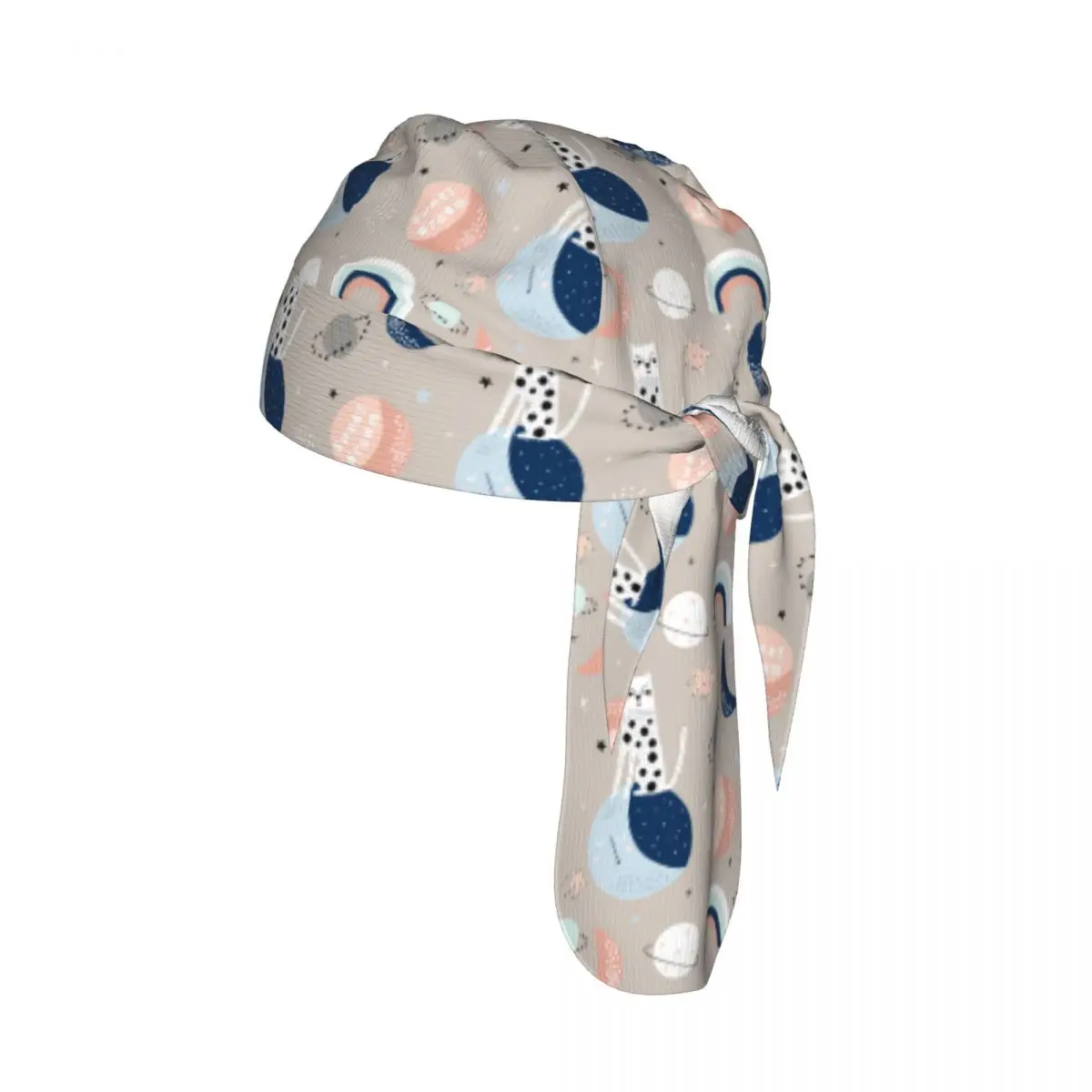 

Cycling Breathable Cycling Headwear Cat On Moon And Starry Sky Quick-Dry Bicycle Scarf Cap
