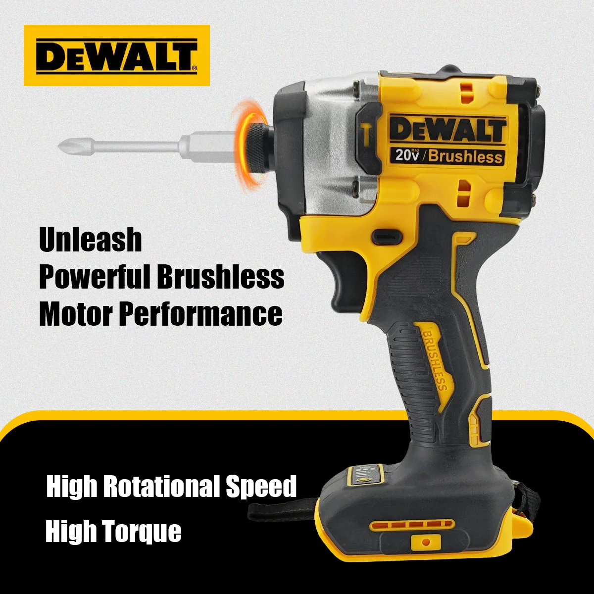 

Бесщеточная ударная дрель-шуруповерт DeWalt DCF860 с регулируемой скоростью и литиевой батареей для деревообработки, DIY и домашнего использования