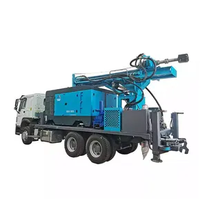 300M عمق الهيدروليكية الروتاري آلة حفر آبار المياه DTH شاحنة شنت آلة حفر آبار المياه أفضل 10 أجهزة حفر آبار للمبيعات - رقم 6