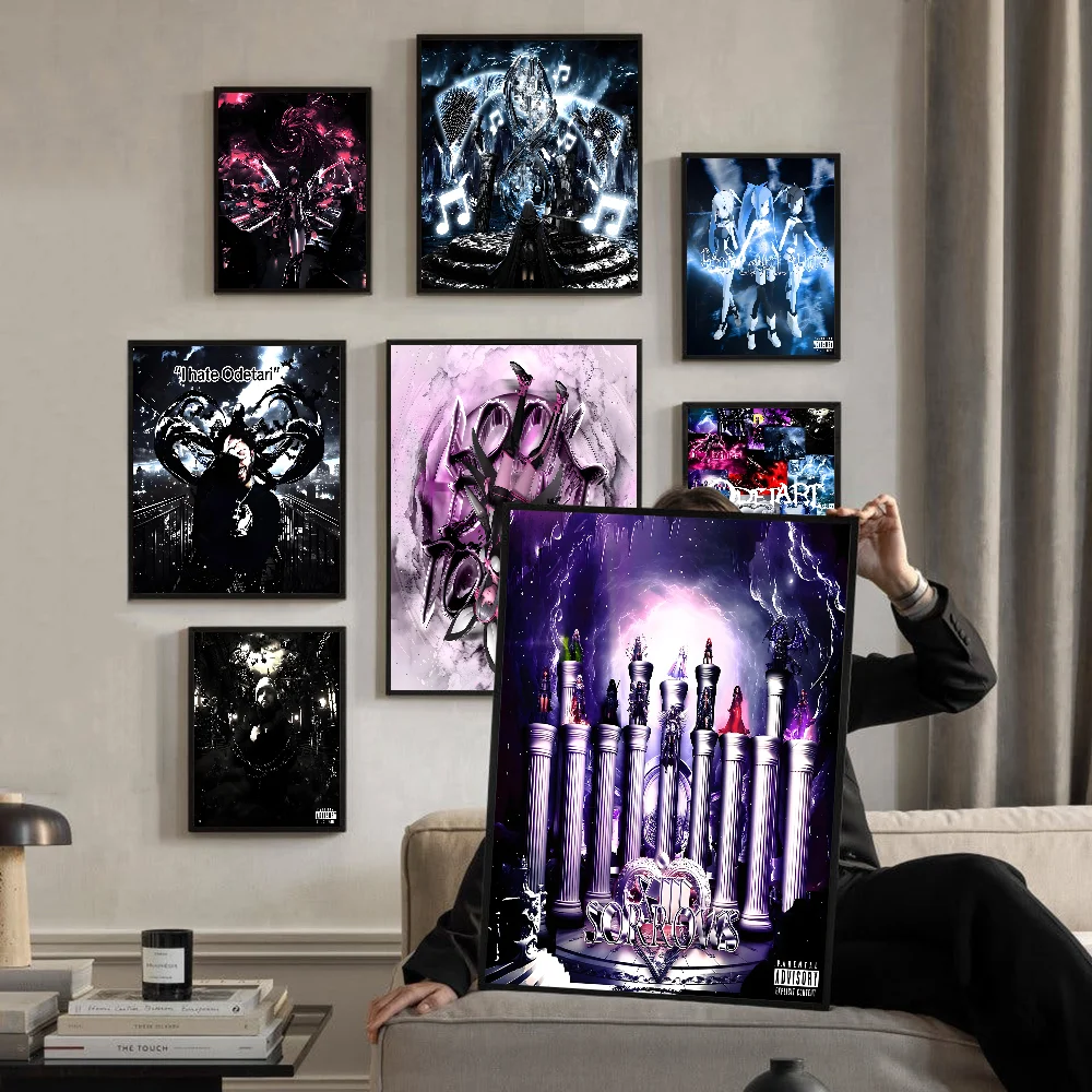 Rapper O-Odetari Classic Vintage poster Whitepaper Prints poster Artwork Kawaii Room Decor