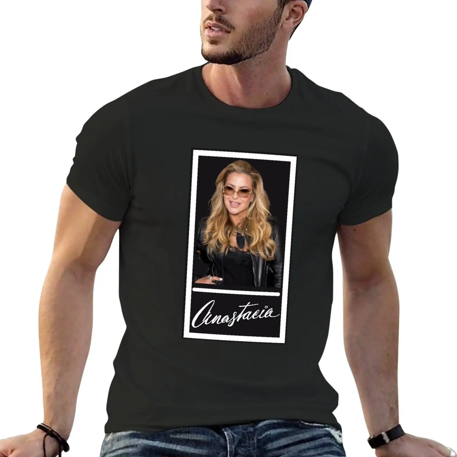 

New Music Anastacia T-Shirt summer tops man clothes Men's t-shirts