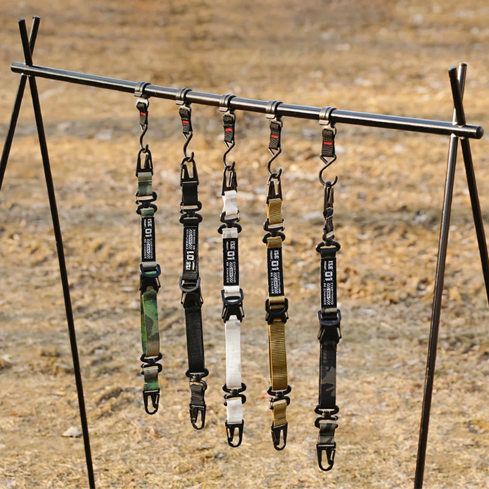 التخييم في الهواء الطلق متعددة الوظائف حبال هوك حزام الكتف قابل للتعديل متعدد معلقة نقطة الحبل حزام معلق متعدد الوظائف #2