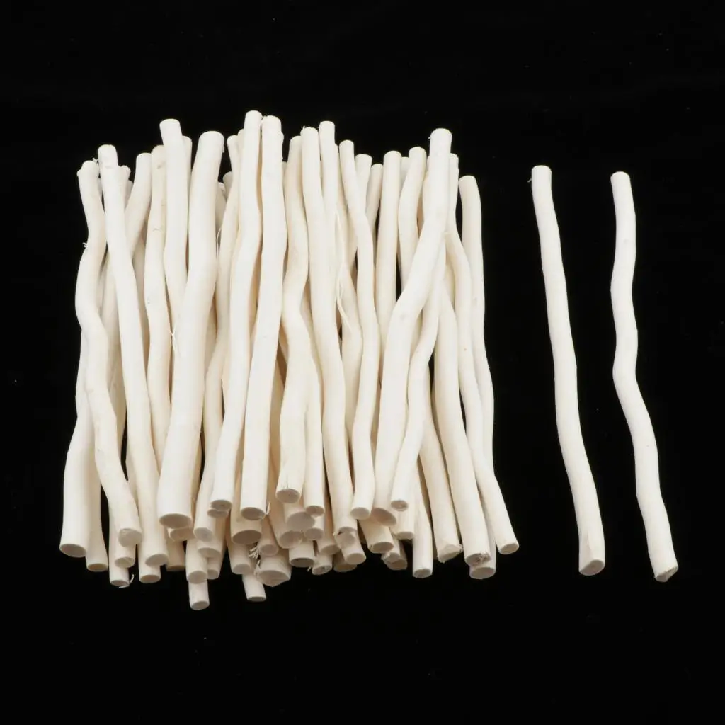 50pcs white Driftwood Wooden Pieces Coastline Wreath Arts Crafts DIY