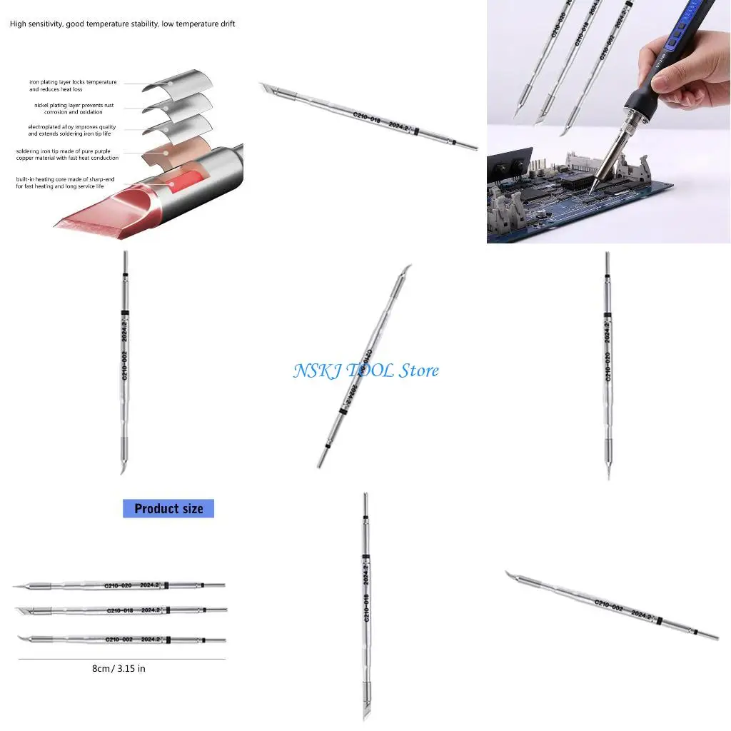 

L8RC High Performances Iron Tip with Multiple Layer Coating Corrosion Proof and Fast Heating