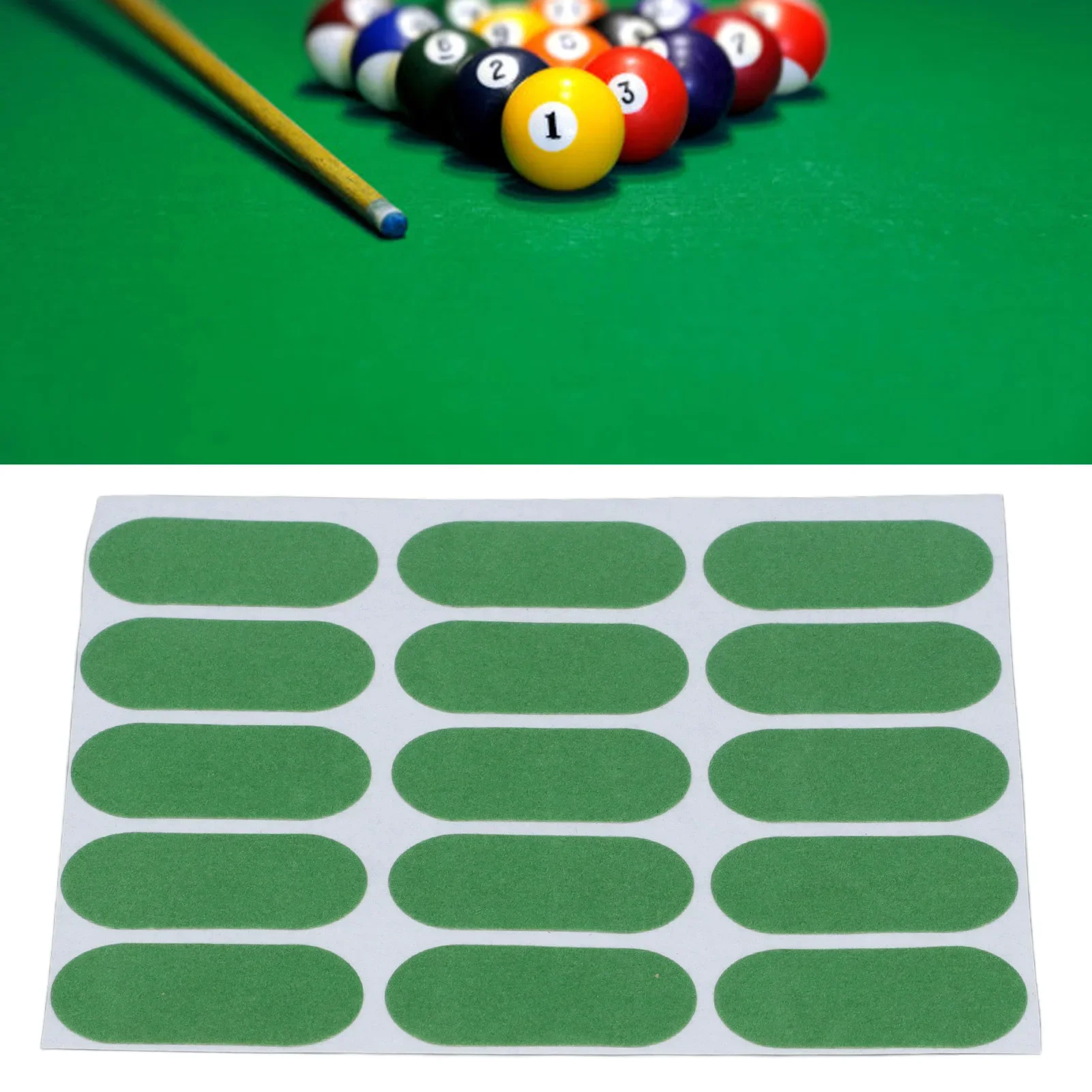 

15 шт., наклейки для бильярда, профессиональная прочная клейкая подложка, маркер для бильярдного стола, патч для аксессуаров для бильярдного стола