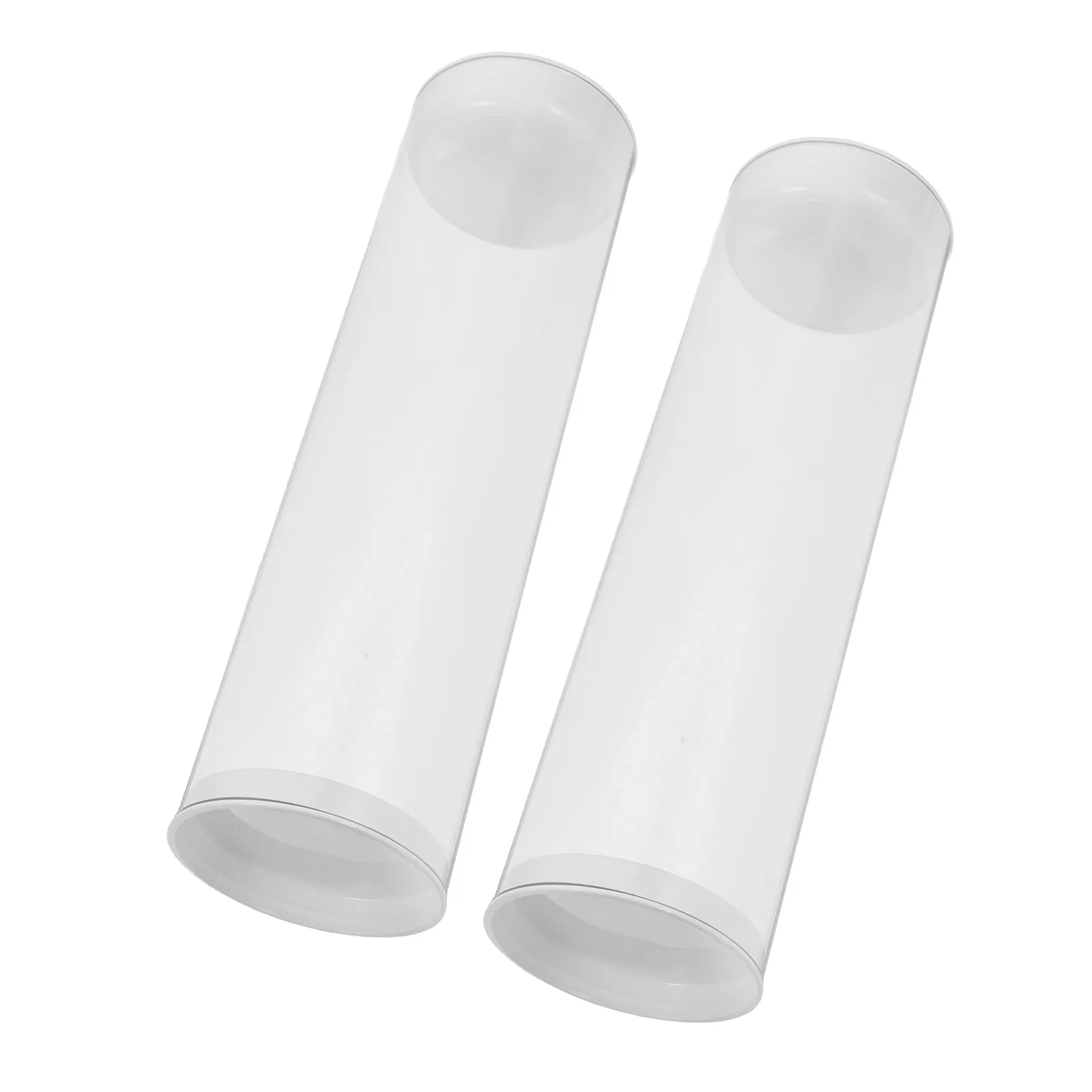 

2Pcs Badminton Shuttlecock Storage Tube Clear Plastic Humidifier Container Cap Portable Birdie Case for Training Competition