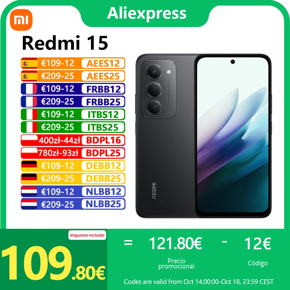 Xiaomi Redmi 15, Snapdragon® 685, écran FHD 6,9 Xiaomi Redmi 15, Snapdragon® 685, écran FHD 6,9